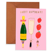Load image into Gallery viewer, Champagne Wishes Birthday Card
