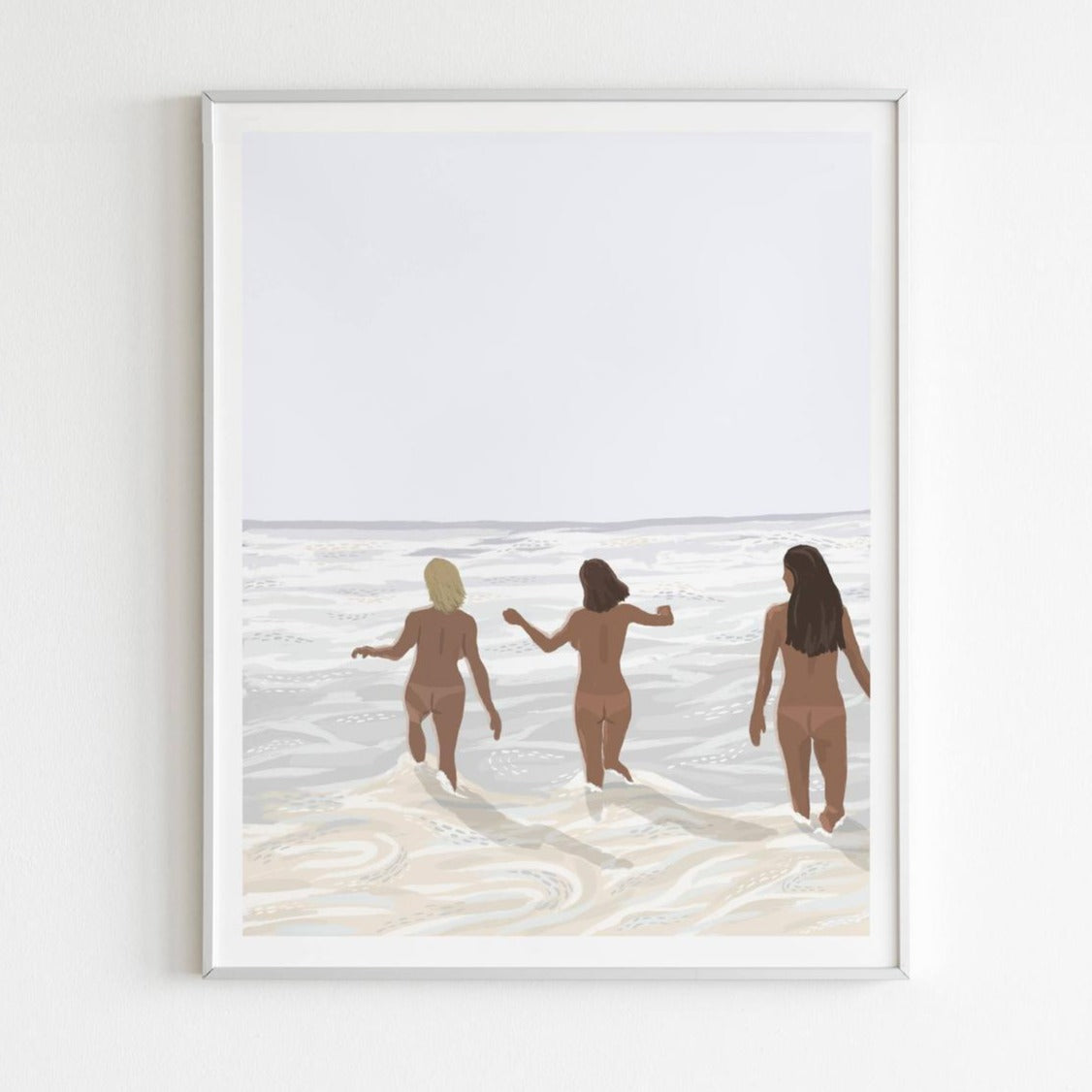 Free People Nude Beach Art Print
