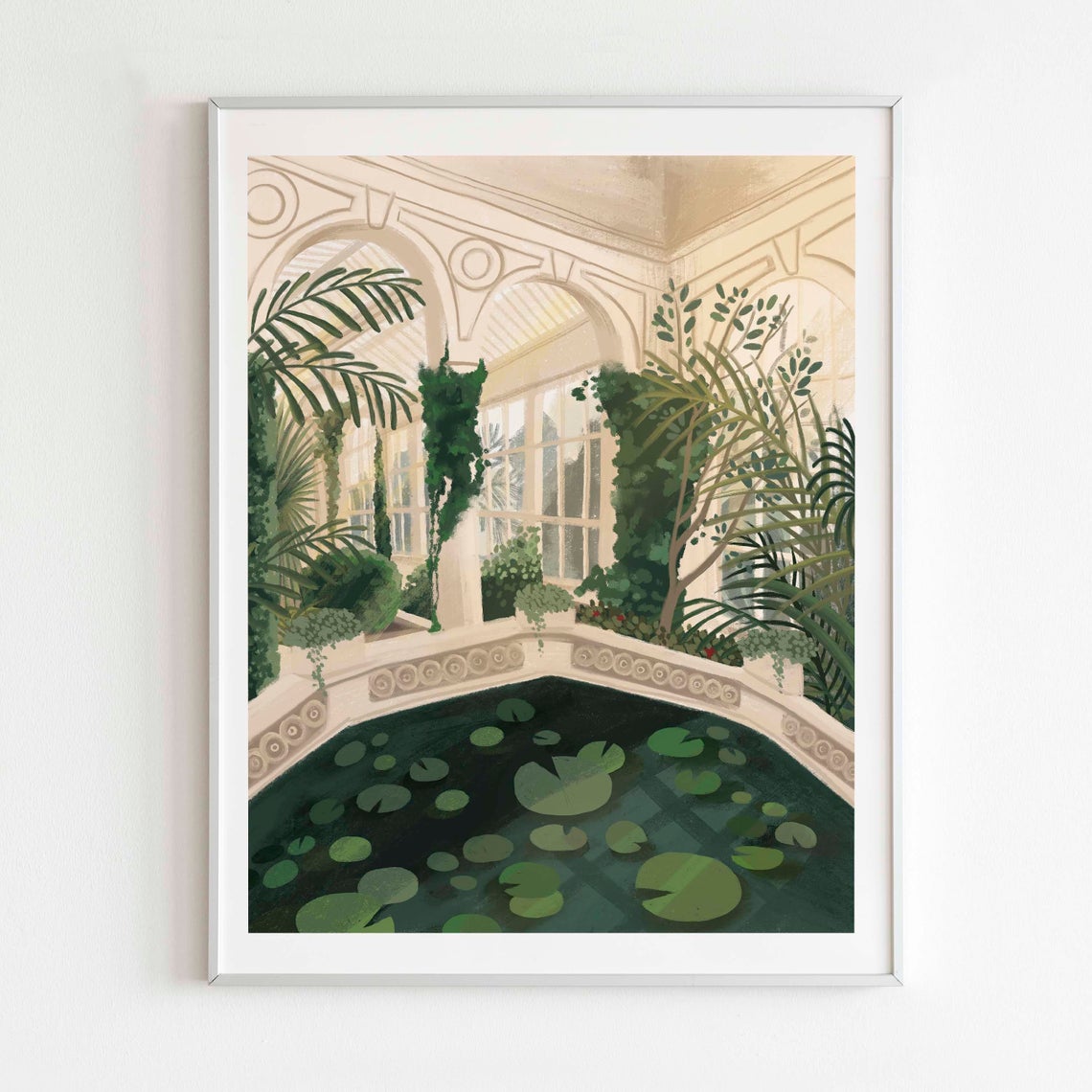 Greenhouse Botanical Garden Art Print