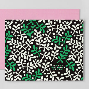 Happy Holidays To You Holiday Card | single + set