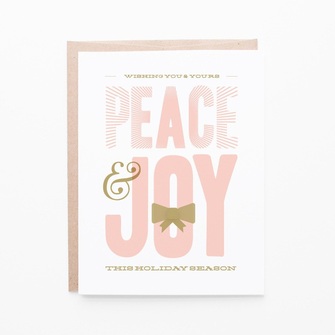 Peace & Joy Holiday Card | single + set